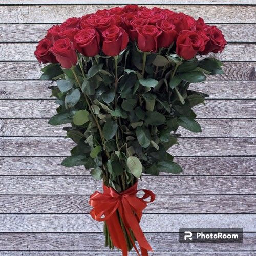 Букет 51 червона трорянда